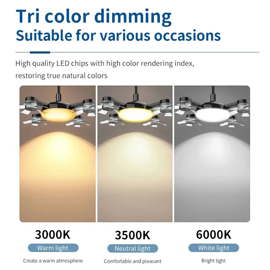 E27 LED Ceiling Fan Light Bulb With Remote Control
