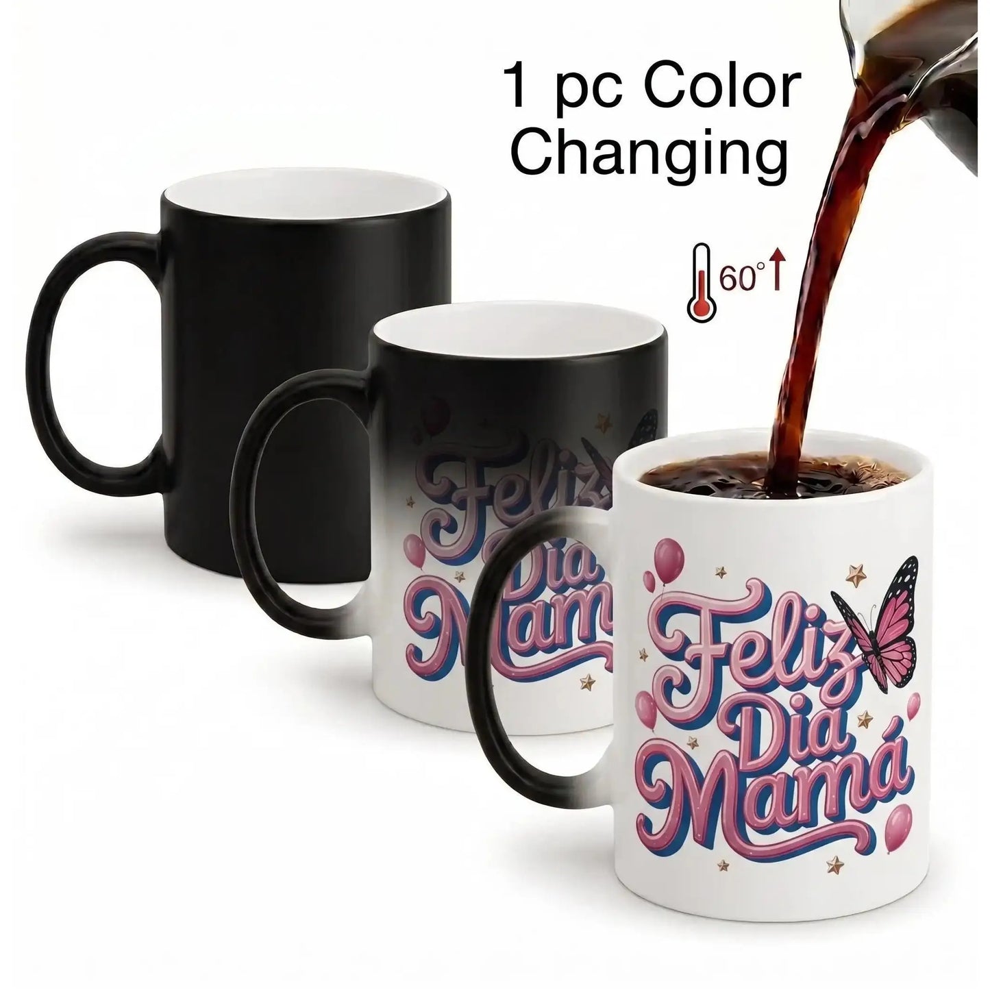 "Feliz Dia Papa" Heat Reveal Mug | Father's Day Gift, 11oz Ceramic