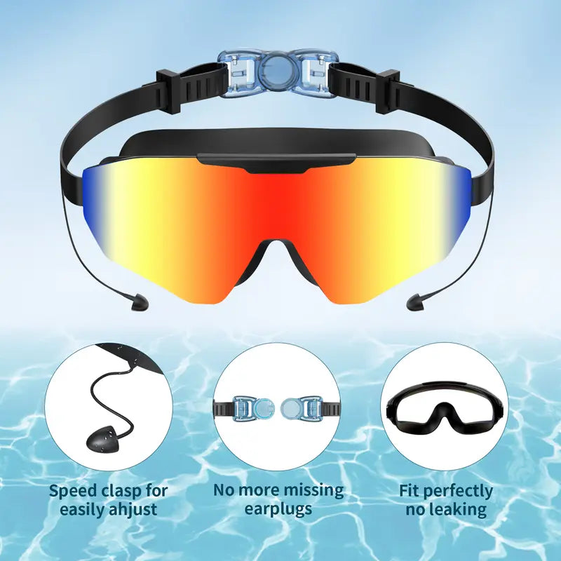 Outly HD Wide-View Swim Goggles | Anti-Fog, UV Protection & Leak-Proof
