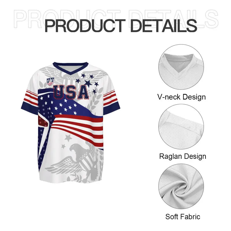 2026 America Soccer Jersey for Men – USA Football Fan Shirt