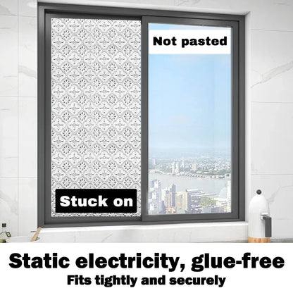 Window Privacy Film, Static Cling Removable Window Tint