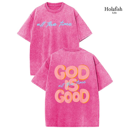 Holafish Ladies Snow Washed Cotton Tee