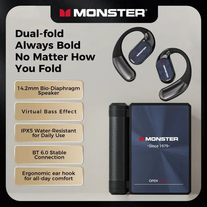 🔥LAST DAY 50% OFF-Monster AC530 Open-Ear Mic Headset,Gifts for Men & Women