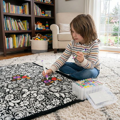 Coloring Blanket DIY Reusable Color-Your-Own Blanket for Kids & Adults