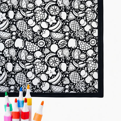 Coloring Blanket DIY Reusable Color-Your-Own Blanket for Kids & Adults