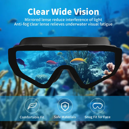 Outly HD Wide-View Swim Goggles | Anti-Fog, UV Protection & Leak-Proof