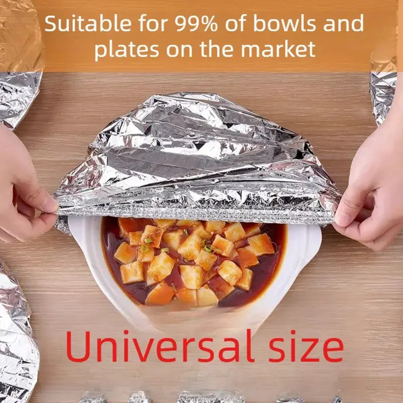 🍲🔥New home dining table & food container aluminum foil heat-retaining cover