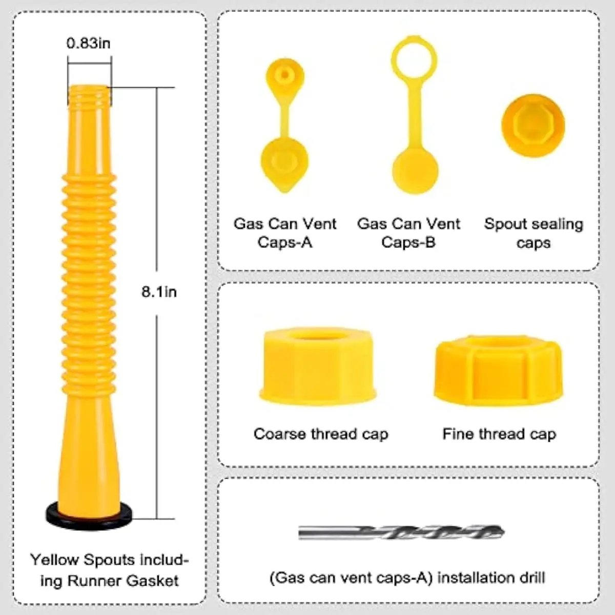 🔥LAST DAY 50% OFF -Gas Can Spout Replacement Kit