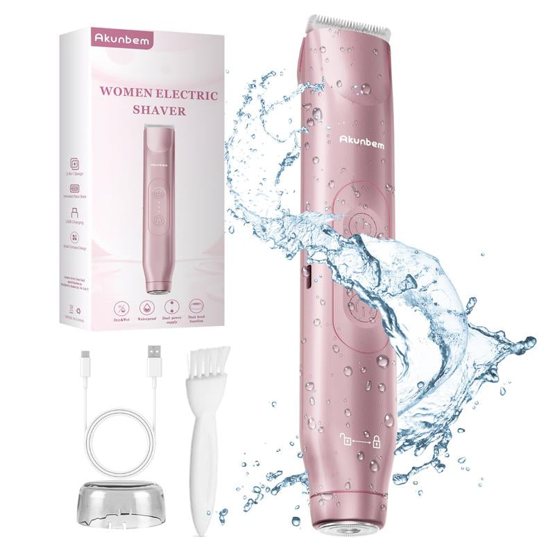 2-In-1 Electric Shaver and Razor Rechargeable Body and Facial Epilator