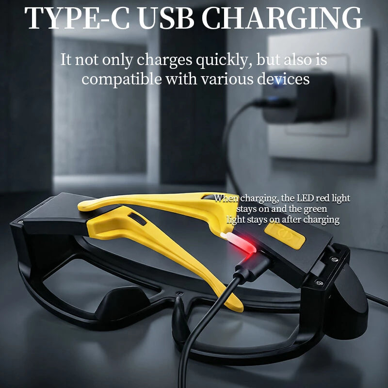 LED Safety Glasses, Rechargeable LED Glasses