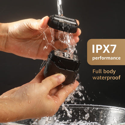 Mbzoey Electric Foil Shaver for Men | IPX7 Waterproof, LED Display, USB-C