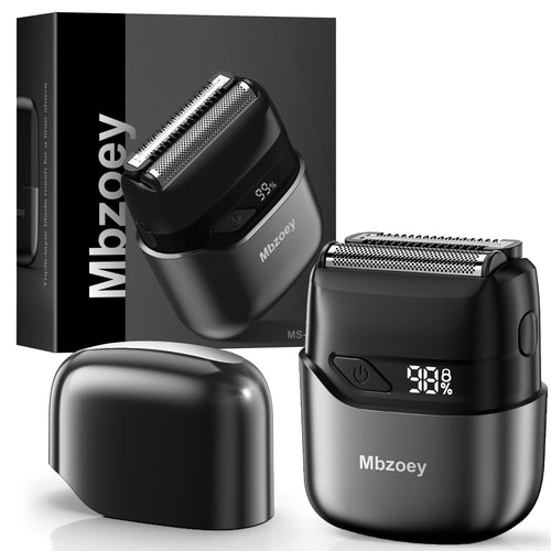 Mbzoey Electric Foil Shaver for Men | IPX7 Waterproof, LED Display, USB-C