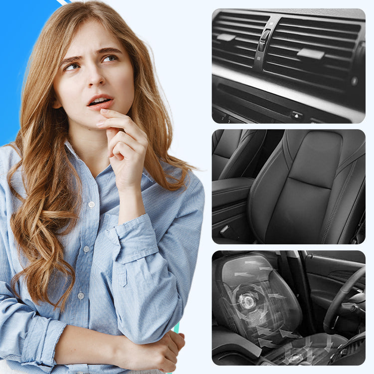 ❄️Car Seat Fan - USB Connectivity, Dual Turbines, Powerful Airflow
