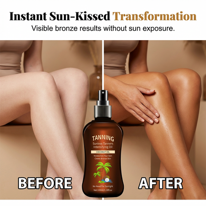 Sunless Tanning Oil with Coconut Oil