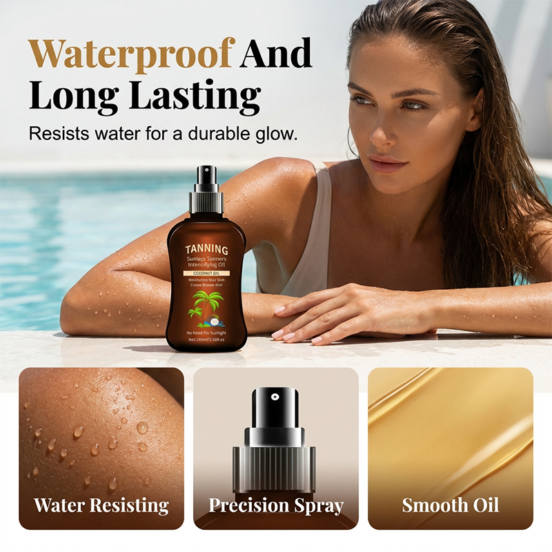 Sunless Tanning Oil with Coconut Oil