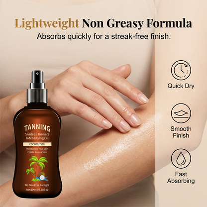 Sunless Tanning Oil with Coconut Oil