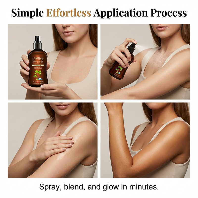 Sunless Tanning Oil with Coconut Oil