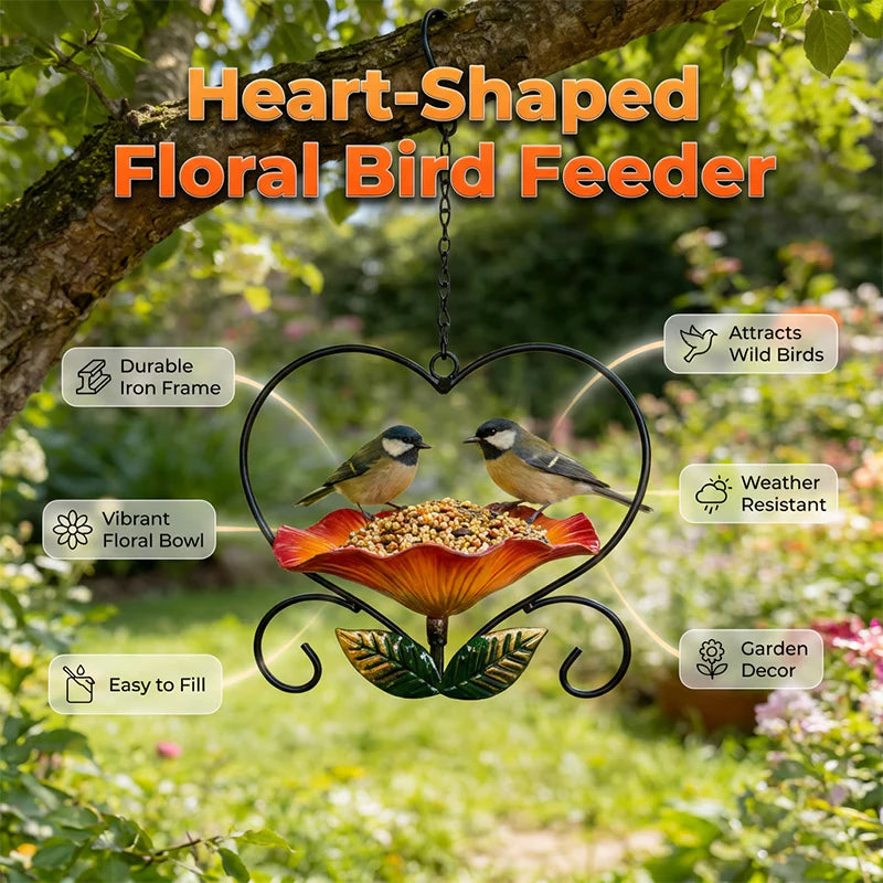 💖 Heart-Shaped Bird Feeder