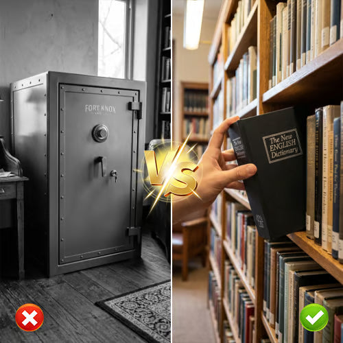 Book Shaped Hidden Safe Box
