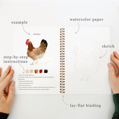🎁Cozy Slow Watercolor Workbook Art Practice Set
