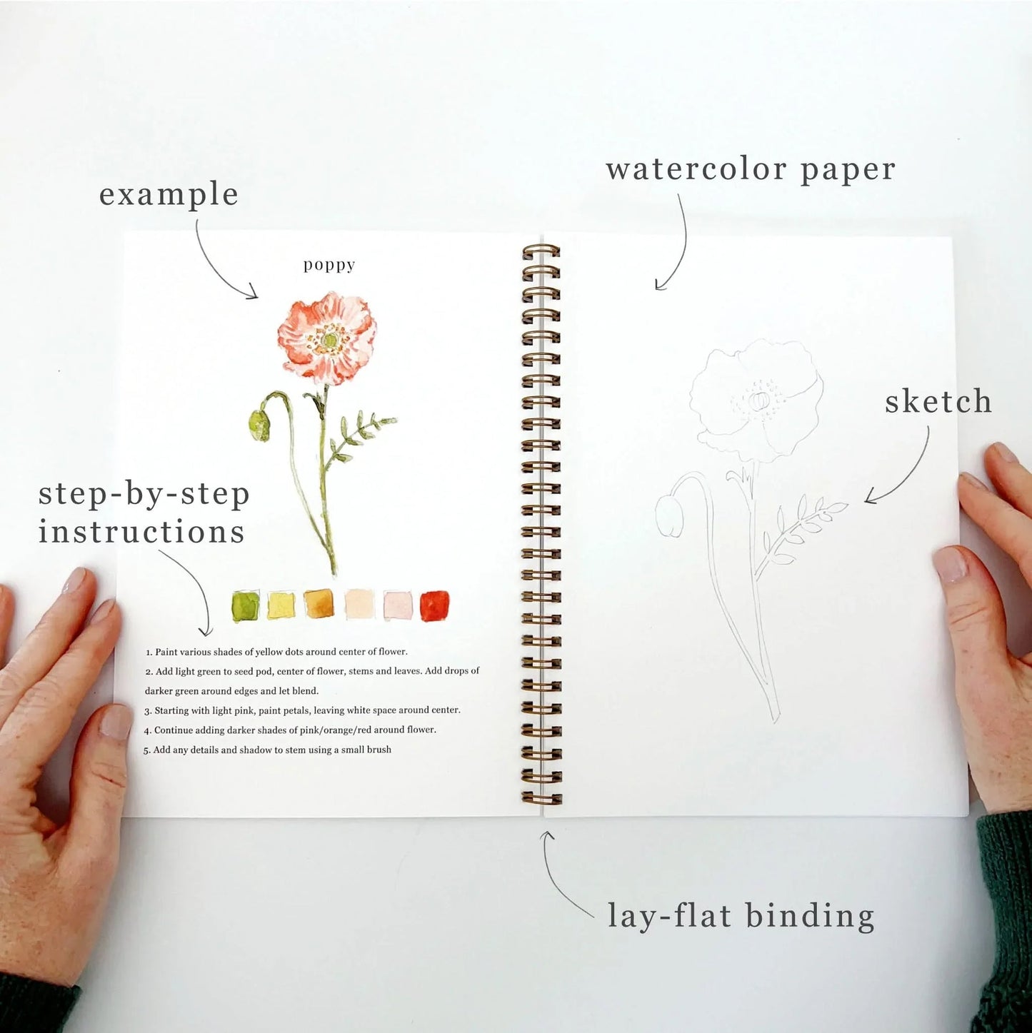 🎁Cozy Slow Watercolor Workbook Art Practice Set