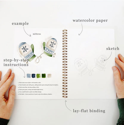 🎁Cozy Slow Watercolor Workbook Art Practice Set